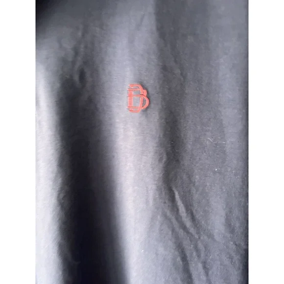 B Draddy Polo Shirt Mens Medium‎ Blue Pullover Stretch Embroidered Casual Peru - Picture 4 of 8